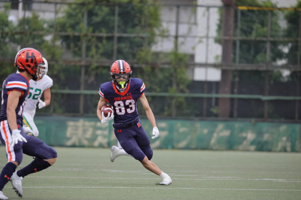 専修大学戦でビッグリターンを決める廣田煌大選手